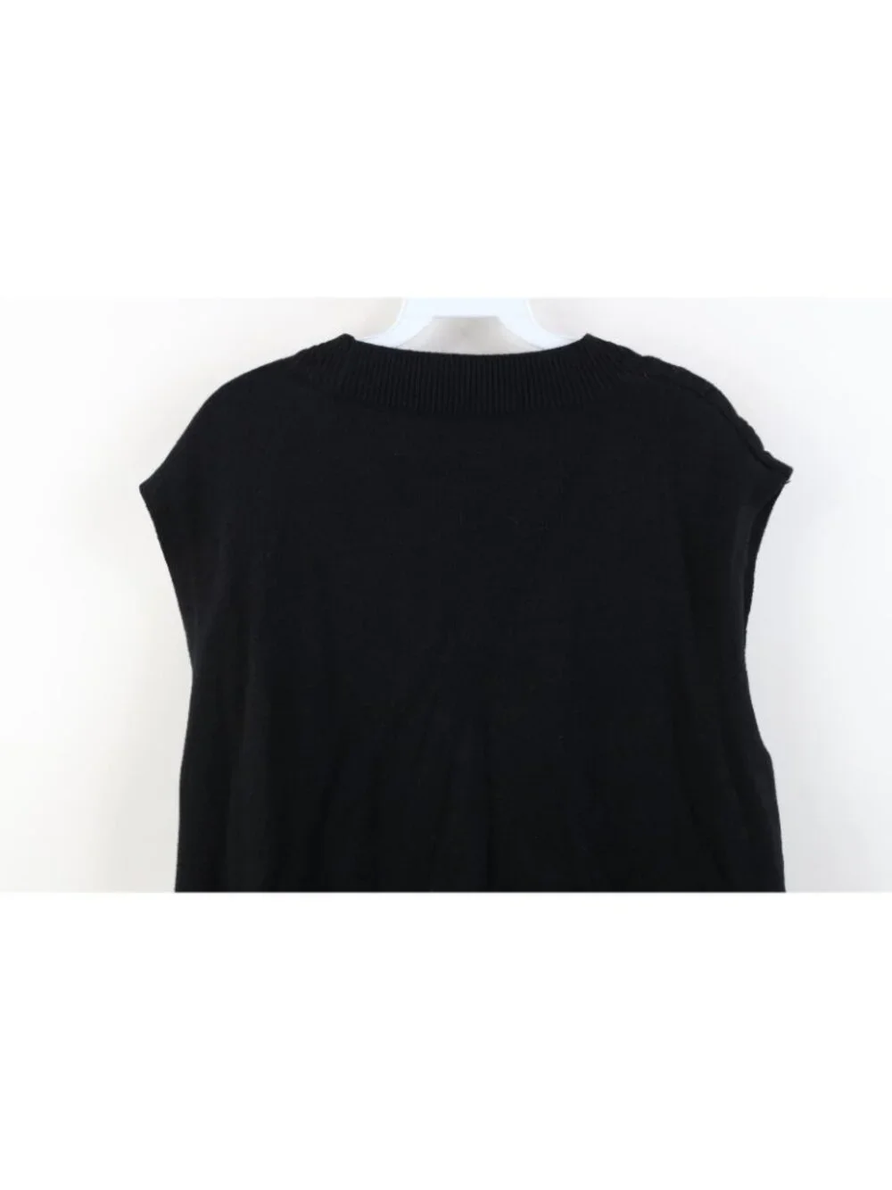 Vintage Y2K Streetwear Mens XL Chunky Cable Knit Fisherman Sweater Vest Black